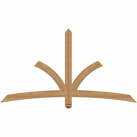 Ekena Millwork Davenport Timber Gable Bracket, Western Red Cedar, 72"W x 39"H x 3 1/2"D x 3 1/2"F, 13/12 Pitch GBW072X39X0404DAV00SWR